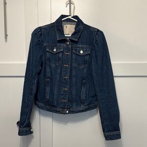 Pilcro Dark Blue Jean Jacket from Anthropologie..